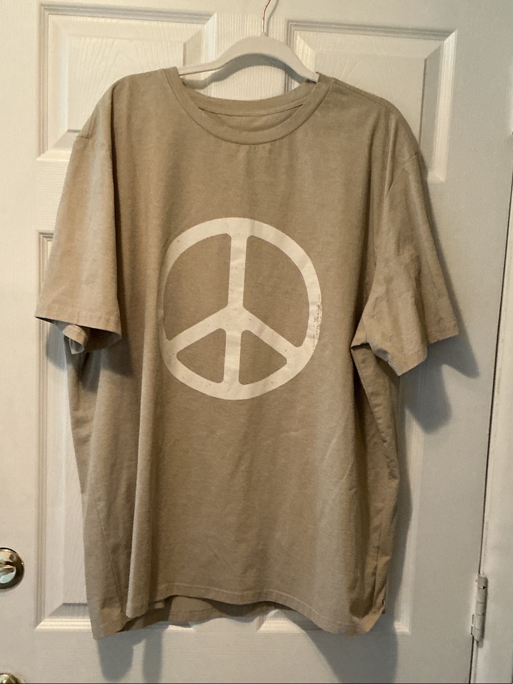 Kids Beige Peace Symbol T-Shirt